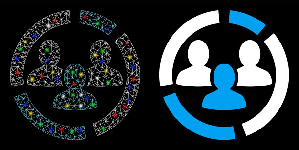 耀斑网格2d人口图表图标耀斑图片下载