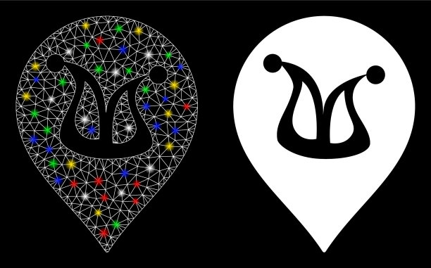 耀斑网格网络小丑标记图标耀斑图片下载