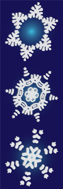 把圣诞纸雪花放在蓝色图片下载