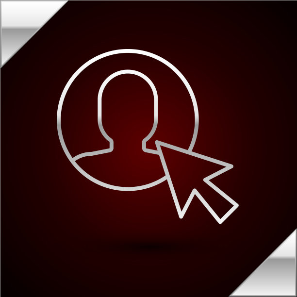 银线用户在商务西装图标图片下载