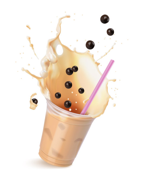 浅棕色奶油奶茶图片下载