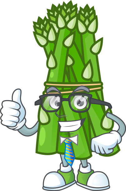 酷商人芦笋卡通人物图片下载