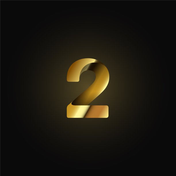 排字用的金纸折叠的字图片下载