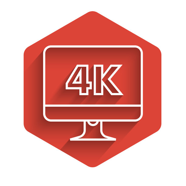 白线电脑PC显示器显示4k图片下载