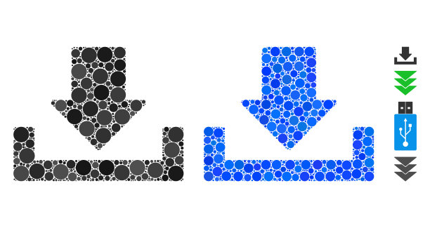 下载马赛克图标圆点图片下载