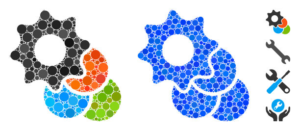 颜色选项马赛克图标圆圈图片下载