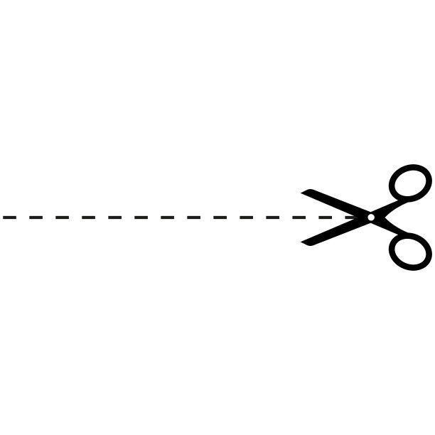 白色剪子图标图片下载