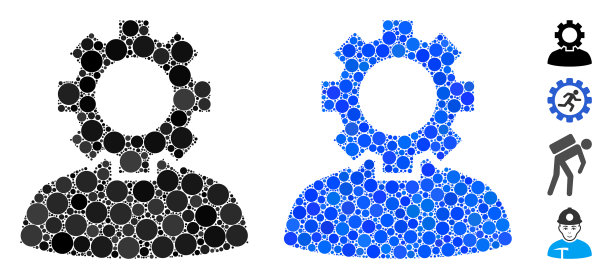 工作组合图标圆点图片下载