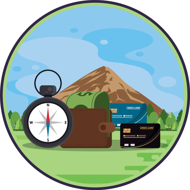 世界旅行场景与设置图标在景观图片下载