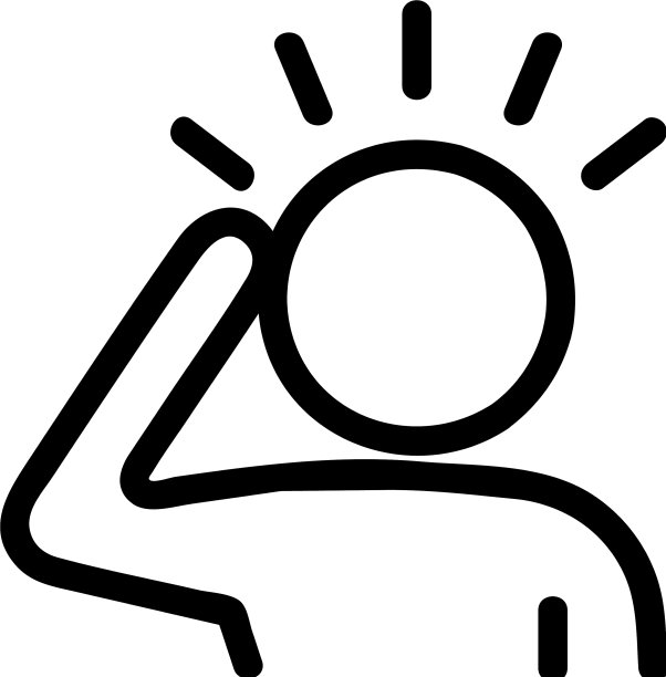 头痛图标孤立轮廓符号图片下载