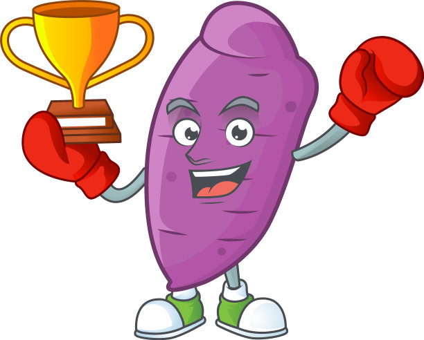 超级酷的拳击冠军冲绳偏航吉祥物图片下载