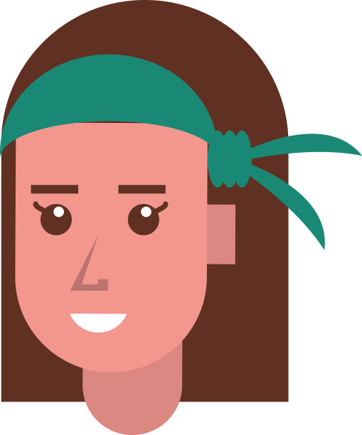 头像女人脸的人物图标图片下载