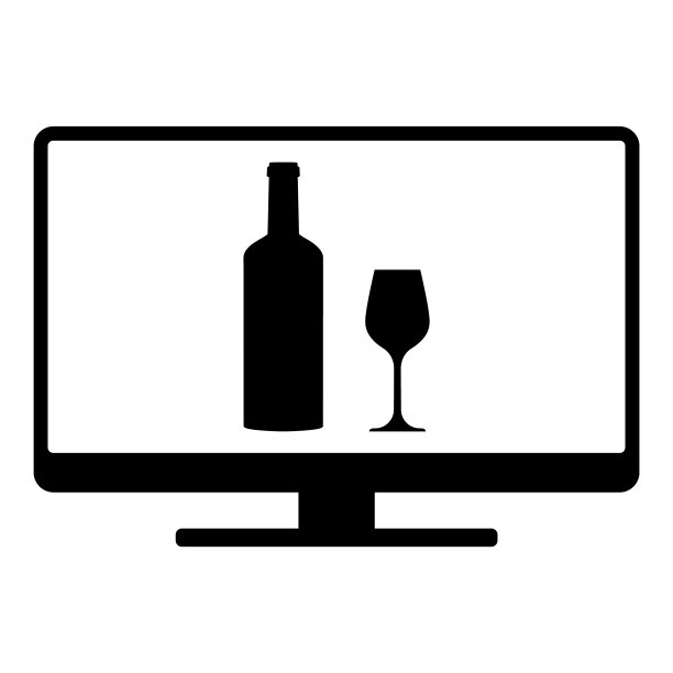 葡萄酒杯和屏幕图片下载