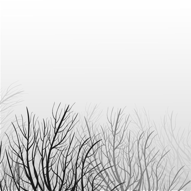 灰色背景上的黑色树枝，灰色的纸图片下载