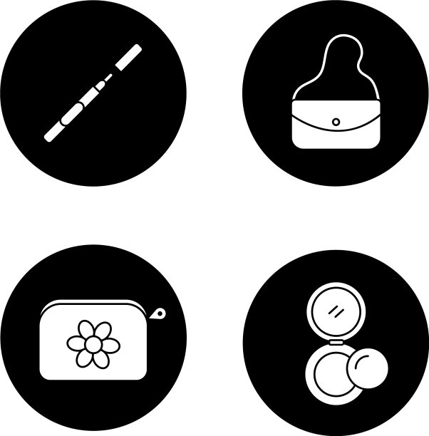 化妆品字形图标集图片下载