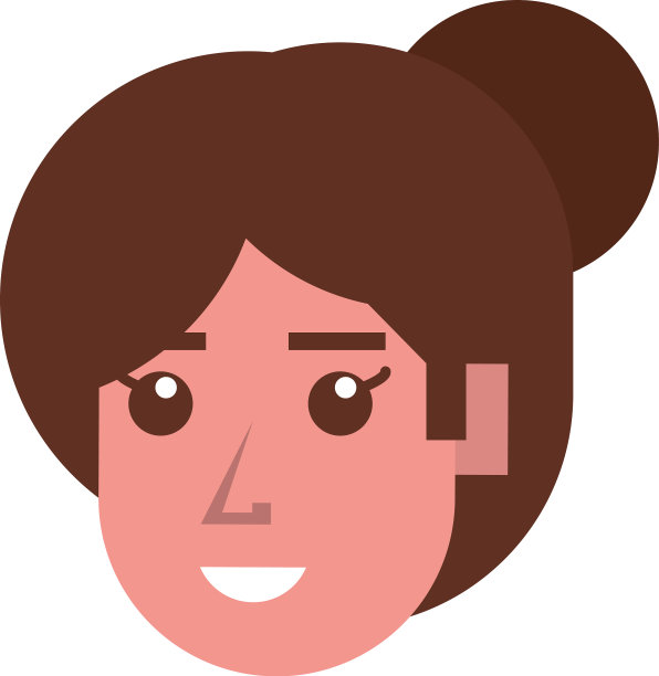 头像女人脸的人物图标图片下载