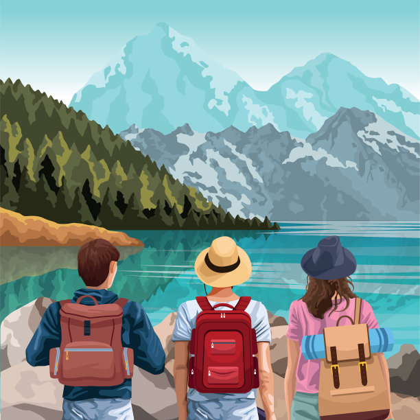 美丽的湖光山色伴图片下载