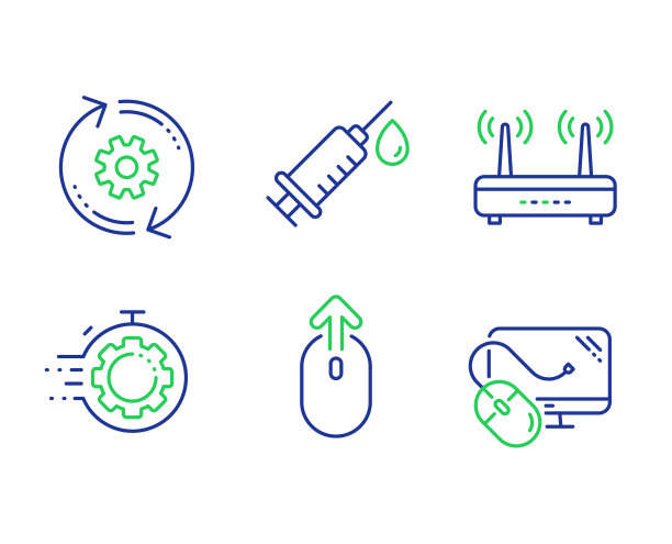 刷上齿轮和wifi图标设置医疗图片下载