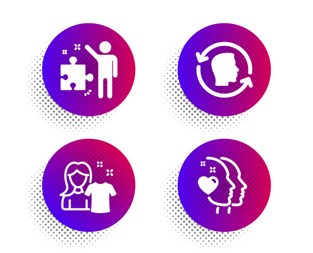 干净的衬衫脸id和战略图标设心图片下载