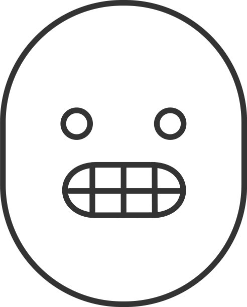 微笑的线性图标图片下载