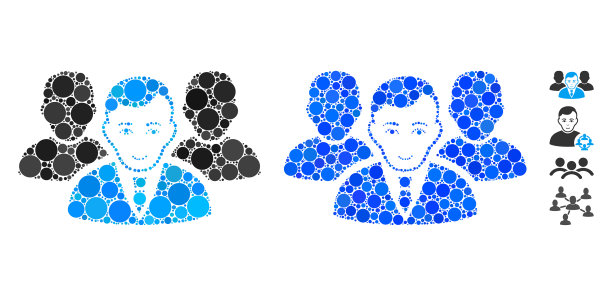 团队马赛克图标圈图片下载