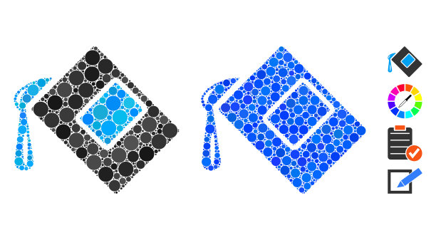 颜色填充组成图标球项目图片下载