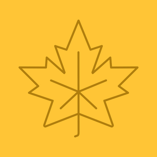 枫叶线形图标图片下载