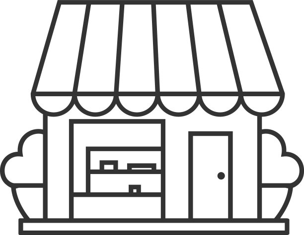 小店线性图标图片下载