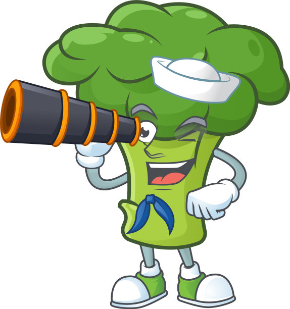 图片微笑快乐水手绿色花椰菜图片下载