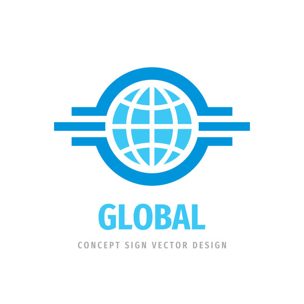 全球旅游概念标志设计业务图片下载