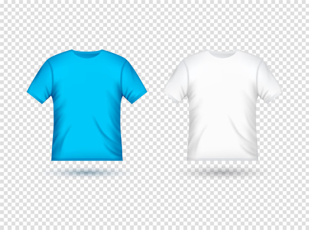 空白t恤模板服装时尚白色和图片下载