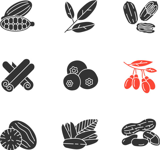 香料字形图标集图片下载