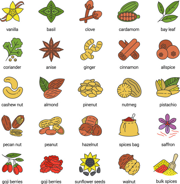 香料颜色图标集图片下载