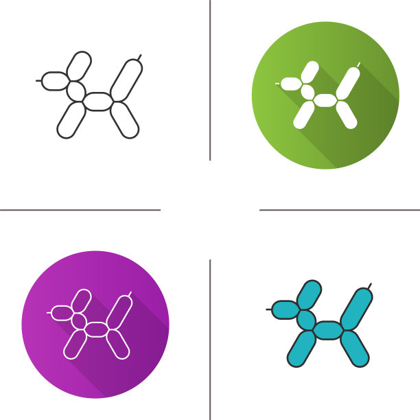 气球狗图标图片下载