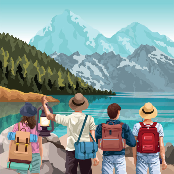 美丽的湖光山色伴图片下载