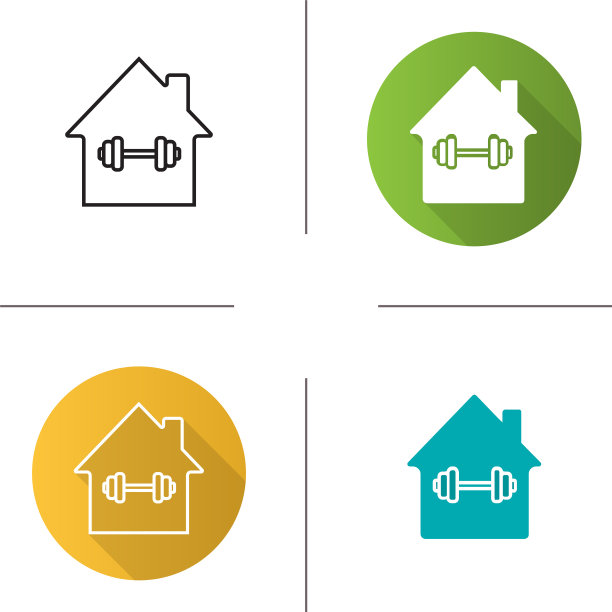家庭运动训练图标图片下载