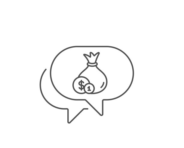 钱袋线图标现金银行货币图片下载