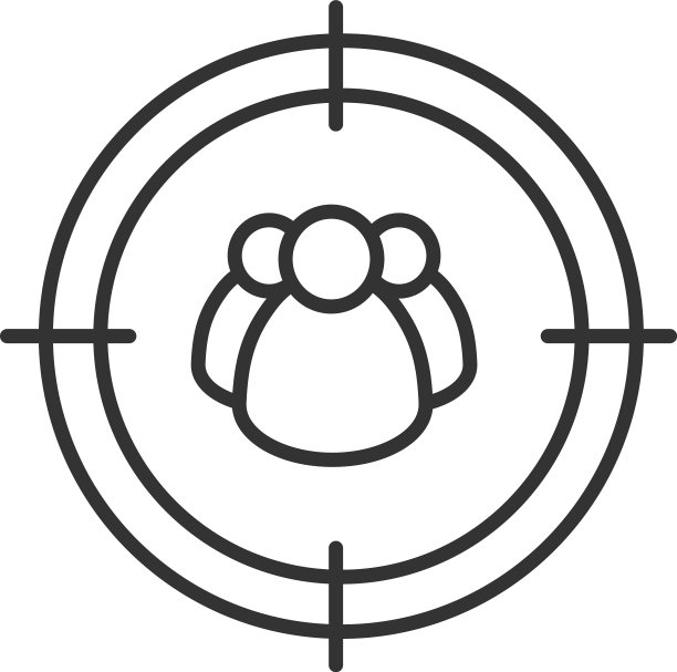 针对人群线性图标图片下载