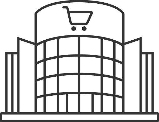 购物中心线形图标图片下载