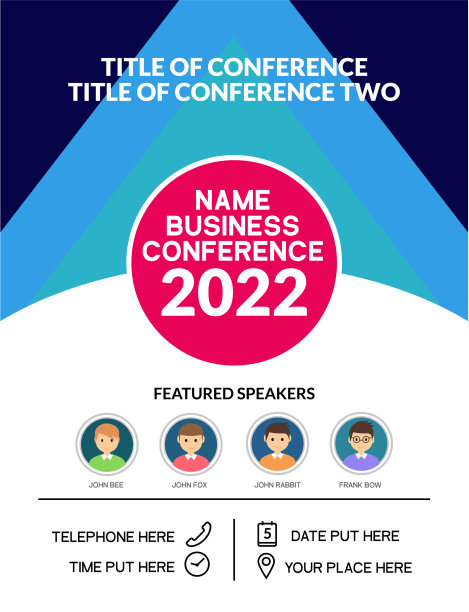 商务会议简单模板邀请图片下载