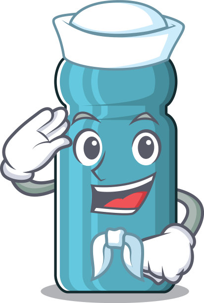 一个图标水瓶卷轴水手卡通图片下载