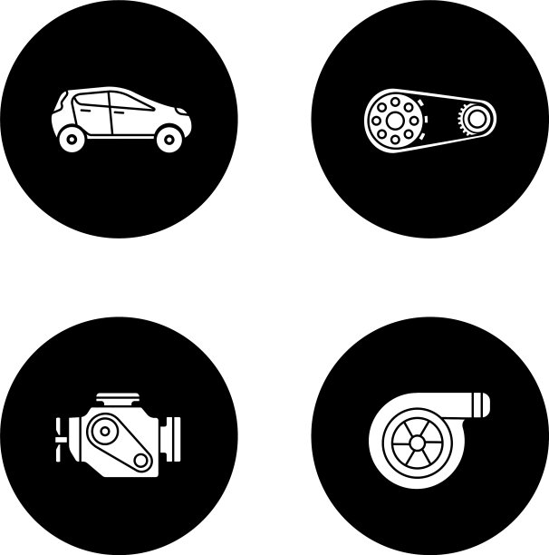 自动车间字形图标集图片下载