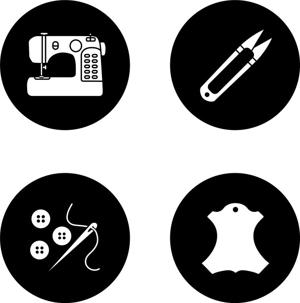 裁剪字形图标集图片下载