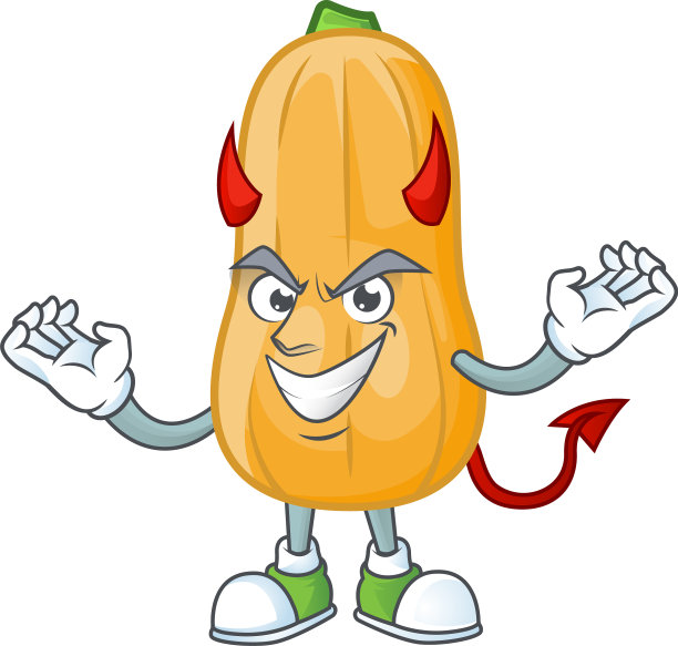 把冬南瓜画成魔鬼的卡通图片下载