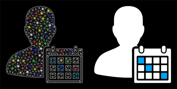 发光网格胴体用户计划图标耀斑图片下载