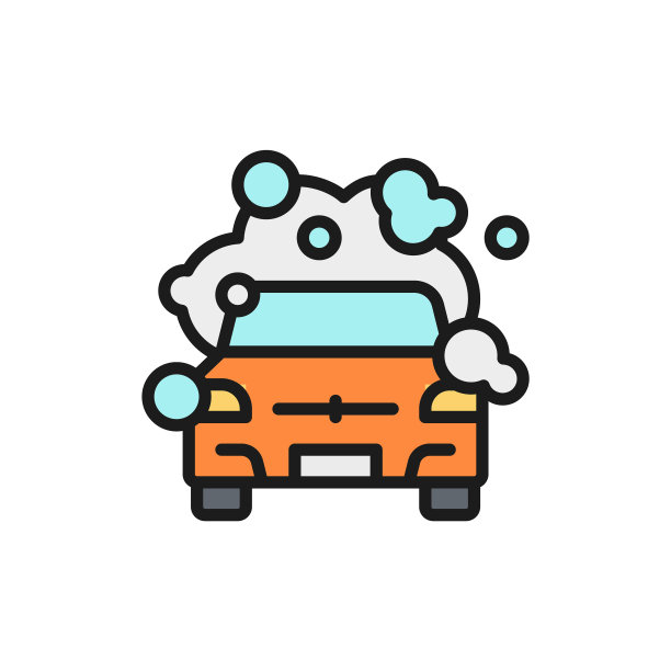 清洗车平色线图标隔离上图片下载