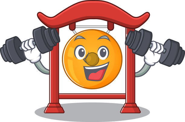 非常开心的中国锣鼓字与图片下载