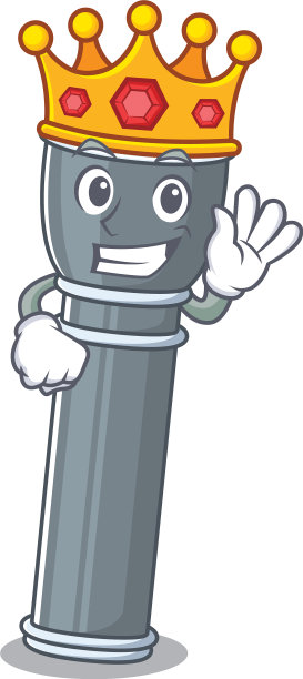 手电卷轴上一幅风格化的王者卡通图片下载