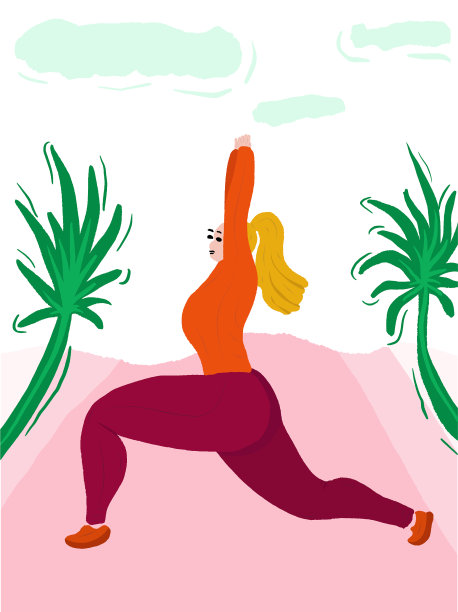 髋部屈肌拉伸图片下载