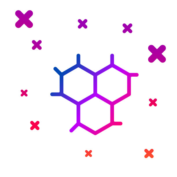 颜色化学式图标隔离白色图片下载